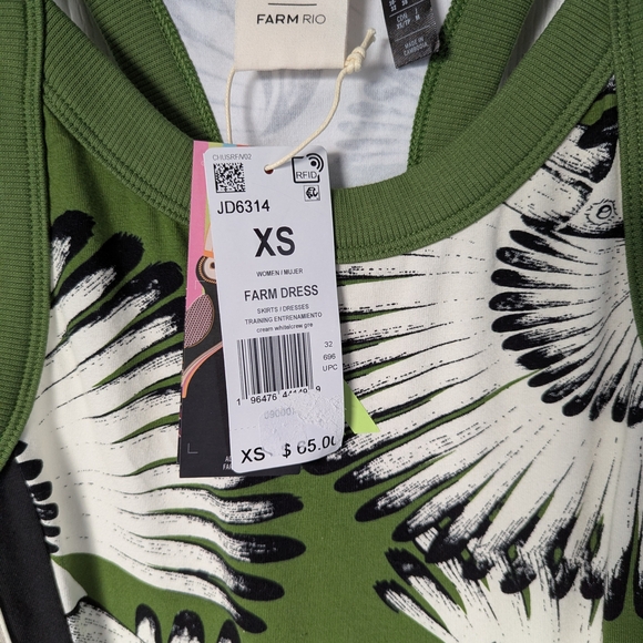 Green Patterned Women's Dress - Picture 3 of 6